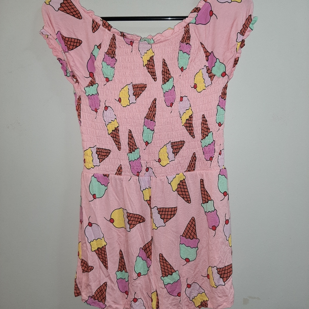 Forever 21 Girls Ice Cream Romper One Piece 13 14